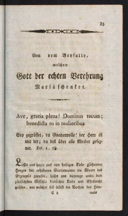 35-62, Von dem Beyfalle, welchen Gott der echten Verehrung Mariä schenket.