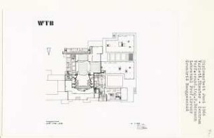 Varieté, Theater, Zentrum (Diplomarbeit bei Willy Kreuer): Grundriss Ranggeschoss + 6.75, + 7.50 und + 9.00, 1:200