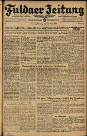 Ausgabe vom Samstag, den 03. März 1945.