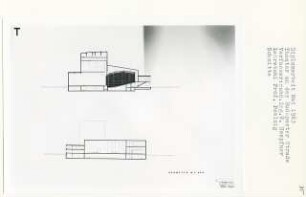 Theater an der Budapester Straße, Berlin-Tiergarten (Diplomarbeit bei Peter Poelzig): Schnitte 1:200