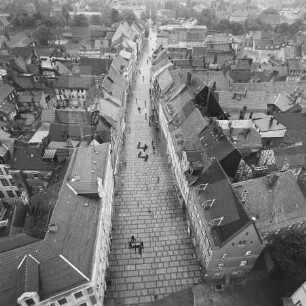 Jakobsstraße in Naumburg : Blickrichtung Osten