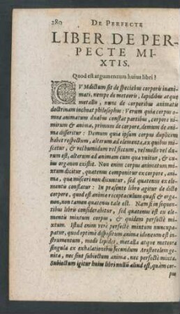 Liber De Perpecte Mixtis.