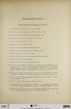 Dienstag, ab 10 Uhr vormittags (Nr. 1-203)