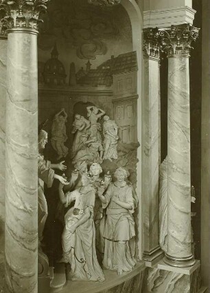 Hauptaltar : Dresden-Neustadt, Dreikönigskirche, Hauptaltar, Detail