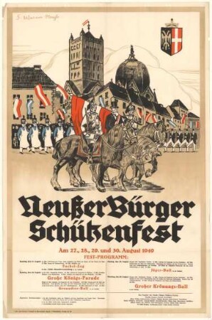 Festplakat Neusser Schützenfest von 1949