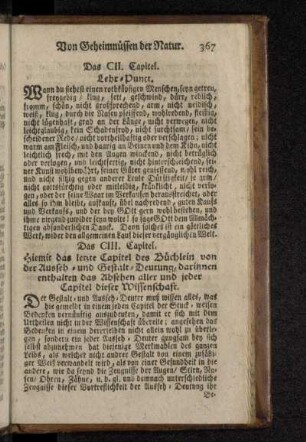 Das CII. Capitel. Lehr-Punct.