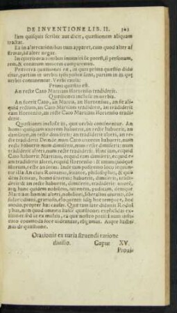 Orationis ex varia struendi ratione divisio. Caput XV.