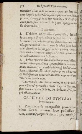 Caput III. De Syntaxi Pronominum.