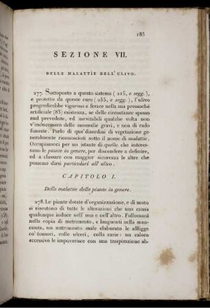Sezione VII. Delle Malattie Dell' Ulivo.