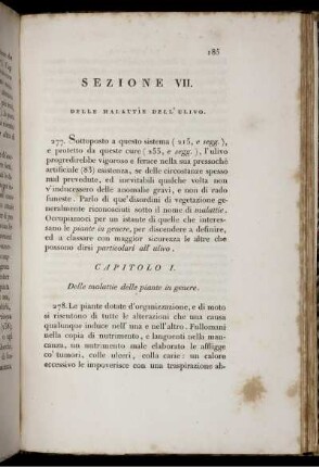 Sezione VII. Delle Malattie Dell' Ulivo.