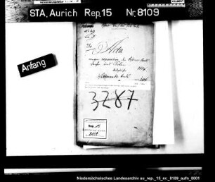 Die Reparaturbedürftigkeit der Deiche und Siele in den Ämtern Esens und Wittmund