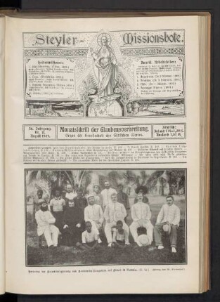 36. Jahrgang. Nr. 11. August 1909