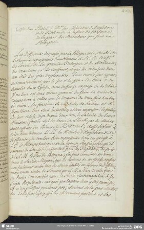 S. 473-480. Schriften, die Protestanten in Polen betr. 1735.