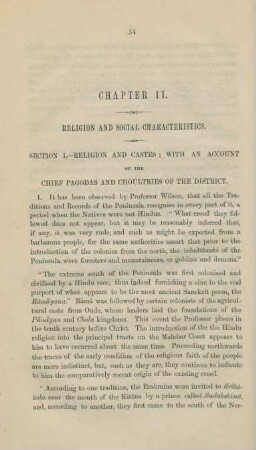 Chapter II. Religion and social characteristics