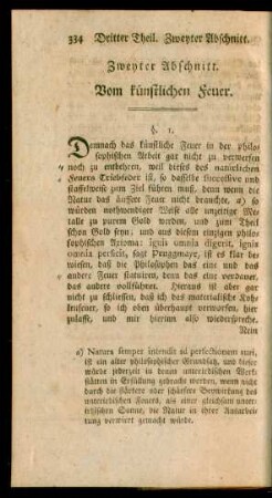 Zweyter Abschnitt. Vom künstlichen Feuer.