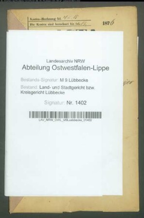 Erblasser: Vossmeyer, Anne Marie Louise: