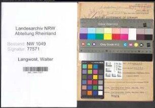 Entnazifizierung Walter Langwost , geb. 21.06.1912 (Architekt)