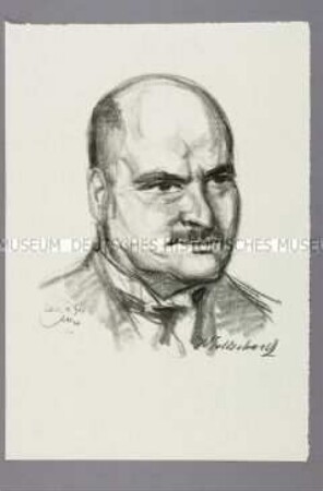 Bildnis des Wissenschaftlers Prof. Dr. H.? Goldschmidt