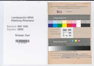 Entnazifizierung Karl Schaab, geb. 11.09.1900 (Postbeamter)