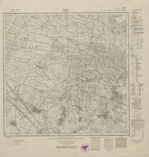 4150 (alte Nr.: 2325) Burg im Spreewald, Meßtischblatt (4cm - Karte)