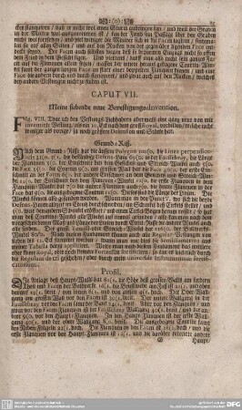 CAPUT VII. Meine siebende neue Bevestigungs-Invention.