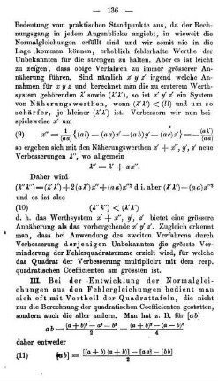 Praktische Hülfsmittel zur numerischen Rechnung
