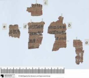 Hieratische Papyrusfragmente, medizinischer Text, Rezepte und Anwendung