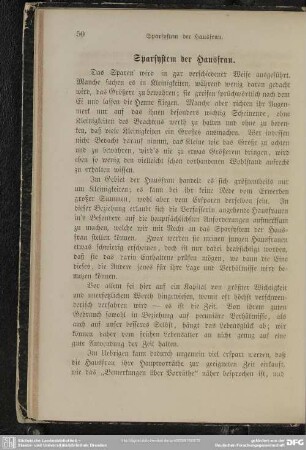 Sparsystem der Hausfrau