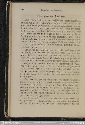 Sparsystem der Hausfrau