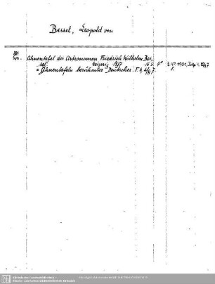 Bessel, Leopold
