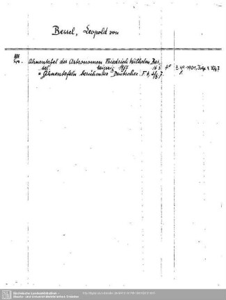Bessel, Leopold