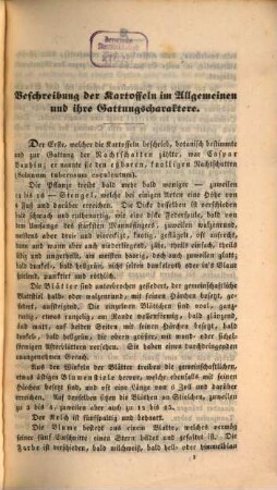 Die Kartoffeln : (Solanum tuberosum C. Bauh.). Deren Geschichte, Charakteristik, Nützlichkeit, Schädlichkeit, Kultur, Krankheiten etc., m. ausführl. Angaben ihrer industriellen Anwendung. ...