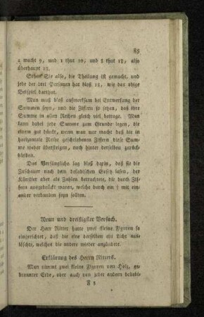 Neun und dreißigster Versuch.