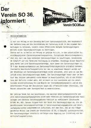Stellungnahmen zur Verkleinerung bestehender Sanierungsgebiete