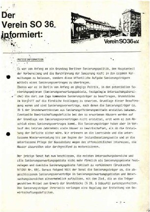 Stellungnahmen zur Verkleinerung               bestehender Sanierungsgebiete