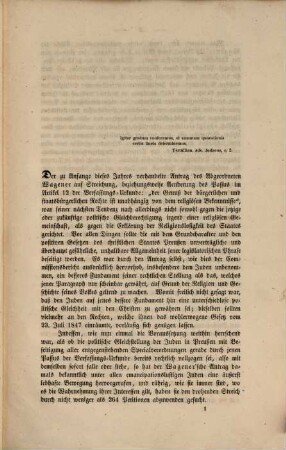 Das Judenthum und der Staat : Eine historisch-politische Skizze zur Orientirung über die Judenfrage