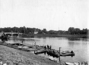 Leipzig: Elsterbecken Bootslände u. Wehr