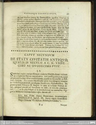 Caput Secundum De Statu Civitatis Antiquo, Qualis Is Seculo A C. N. Undecimo Ac Duodecimo Fuit