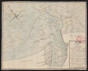Plan vom Hafen zu Swinemünde