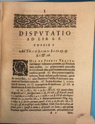 Disputatio Ad Lib. I. F.