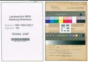 Entnazifizierung Josef Geissler , geb. 10.08.1888 (Filialleiter)