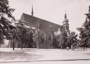 Cottbus, Oberkirche St. Nikolai : Cottbus. Oberkirche St. Nikolai. Ansicht von Nordosten