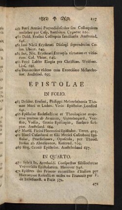 107-123, Epistolae - Poetica et Poemata
