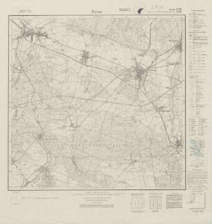3739 (alte Nr.: 2036) Ziesar, Meßtischblatt (4cm - Karte)
