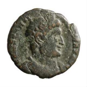 Münze, Follis, Aes 4, 306 - 337 n. Chr.