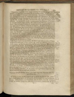 Cinquieme Dynastie nommée Han,[...] - Dix-huitieme Dynastie, nommée Heu-Cheu,...