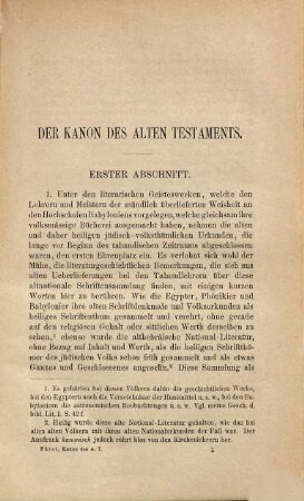 Der Kanon des Alten Testaments nach den Überlieferungen in Talmud und Midrasch : neue Untersuchungen über Namen, Eintheilung, Verfasser, Sammlung, Umfang und religiösen Charakter der alttestamentlichen Schriften sowie über Geschichte des Kanon's bei palästinischen und hellenistischen Juden ; in acht Abschnitten