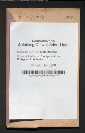 Erblasser: Schütte, Johann Friedrich Wilhelm:
