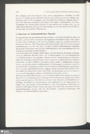 Lagerung von lichtempfindlichem Material