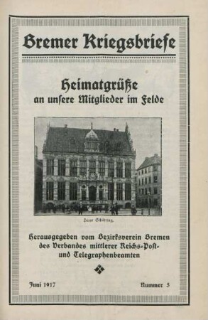 5.1917: Bremer Kriegsbriefe